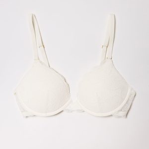 All Over Lace Lift Up Bra Ecru