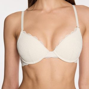 All Over Lace Lift Up Bra Ecru