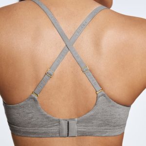 Supima? Cotton Wirefree Bra Heather Grey