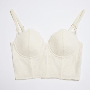Lace Corset Top Ecru