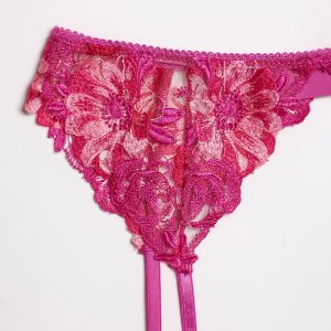 Embroidery Garter Belt Le Fleur