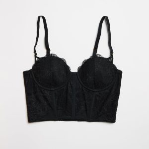 Lace Corset Top Black