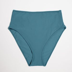 High Waisted Bikini Bottom Ribbed Isle