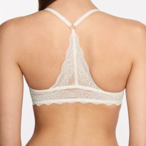 Lace Racerback Lift Up Bra Ecru