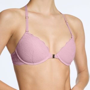 Lace Racerback Lift Up Bra Peony