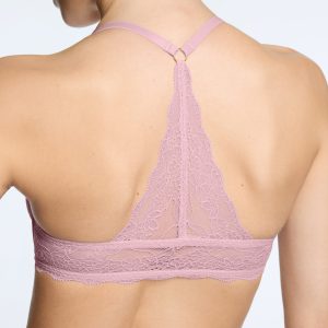 Lace Racerback Lift Up Bra Peony
