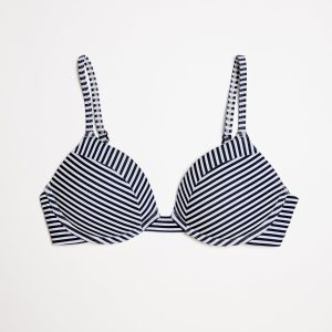 Lift Up Bikini Top Smooth Cabana (Navy/White)