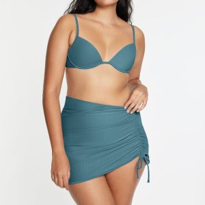 Scoop Underwire Bikini Top Ribbed Isle