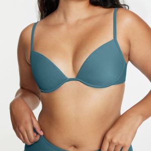 Scoop Underwire Bikini Top Ribbed Isle