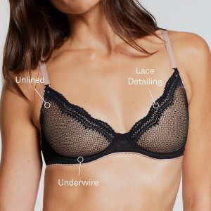 Signature Unlined Demi Bra Black