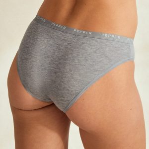 Supima® Cotton Bikini Heather Grey
