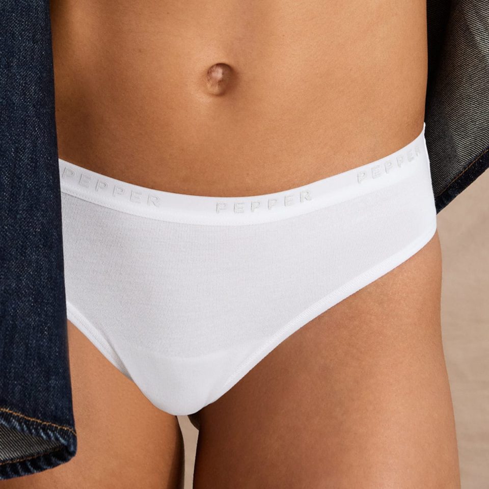 Supima® Cotton Bikini White