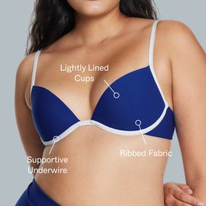 Scoop Underwire Bikini Top Ribbed Capri