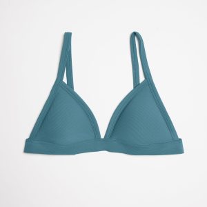 Triangle Bikini Top Ribbed Isle